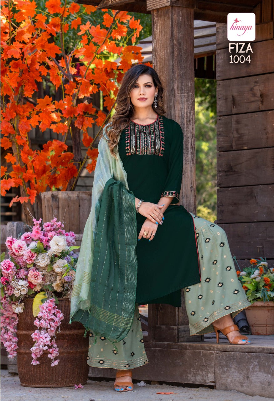Green Festive wear sharara suit salwar