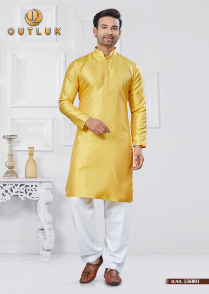jacquard design kurta pajama set