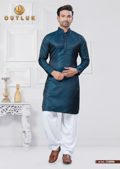jacquard design kurta pajama set