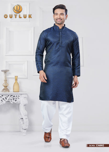 jacquard design kurta pajama set