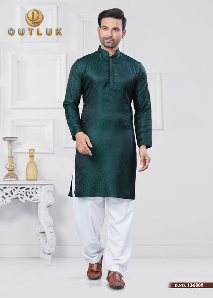 jacquard design kurta pajama set