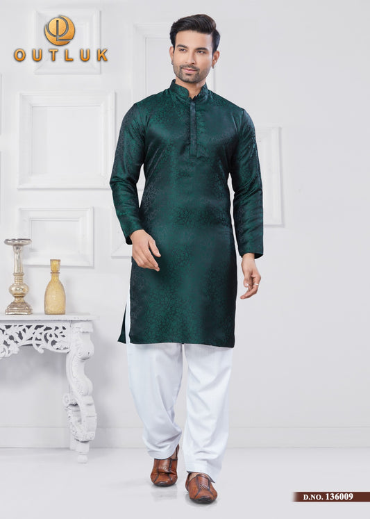 jacquard design kurta pajama set