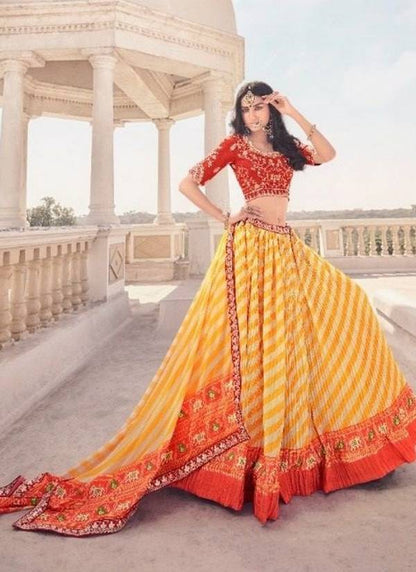 Patola silk lehenga with designer choli