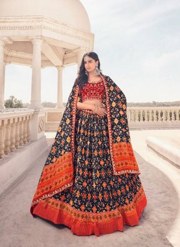 Patola silk lehenga with designer choli