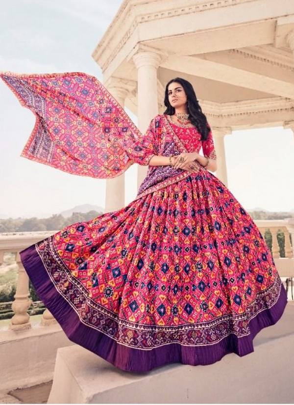 Patola silk lehenga with designer choli