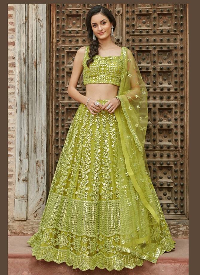 Organza designer lehenga with designer choli