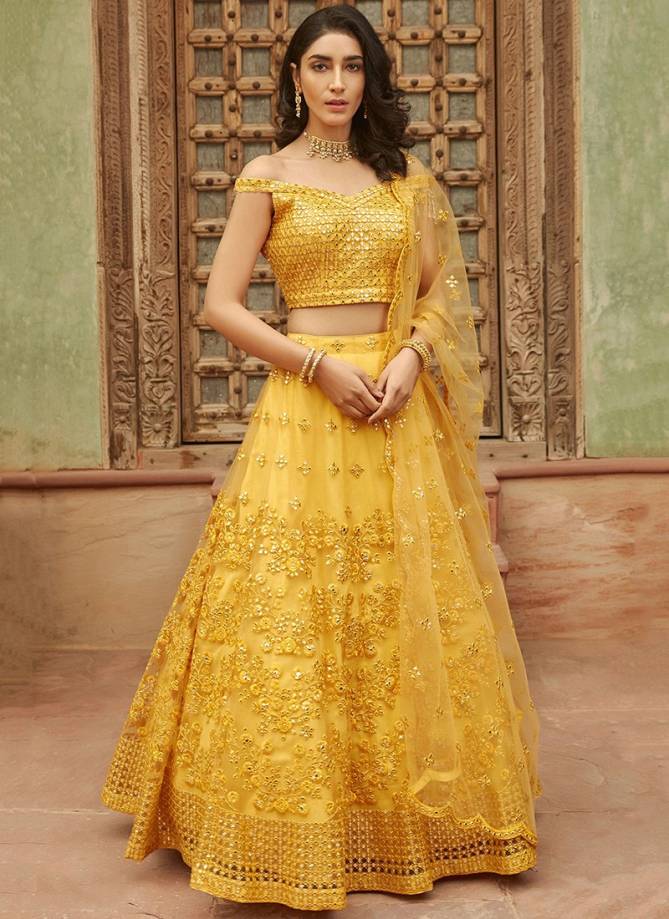 Organza designer lehenga with designer choli